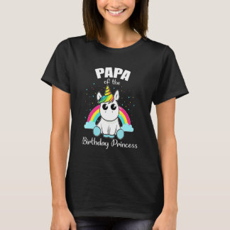 Papa van de Birthday Princess Unicorn T-shirt