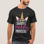 Papa van de Birthday Prinses Father Girl Unicorn T-shirt<br><div class="desc">Papa van de Birthday Prinses Father Girl Unicorn Birthday 982</div>