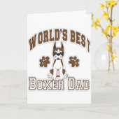 Papa van de Bokser van de wereld de Beste Kaart (Gele Bloem)