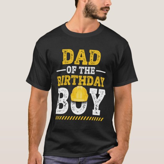 Papa van de bouwvakker van het voertuig t-shirt (Voorkant)
