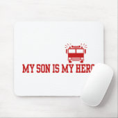Papa van de brandweerman muismat (Met muis)