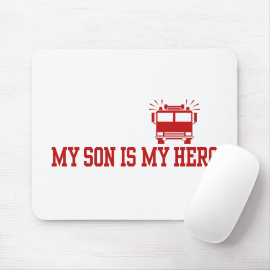 Papa van de brandweerman muismat (Met muis)