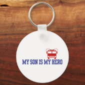 Papa van de brandweerman sleutelhanger (Voorkant)