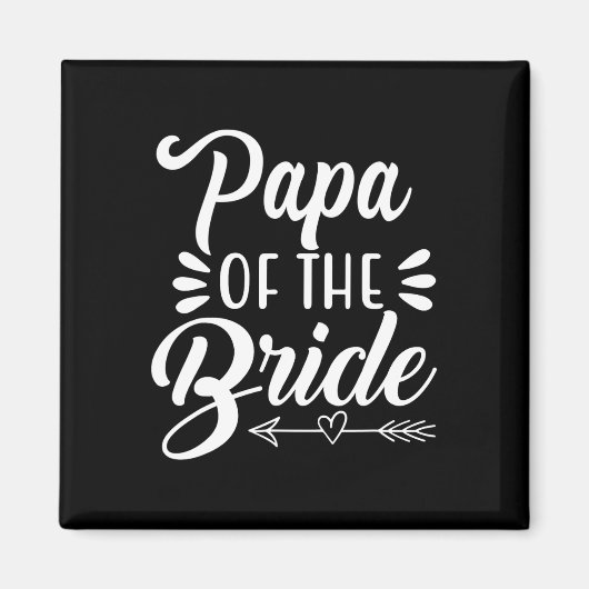 Papa van de bruid huwelijksfeest familie bruids Sh Magneet (Voorkant)