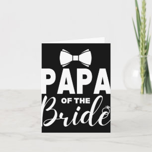 Papa van de bruid huwelijksfeest familie kostuum v kaart