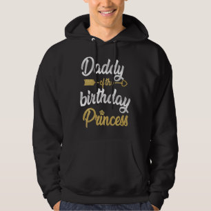 Papa van de dag van de geboorte prinses Girl Party Hoodie