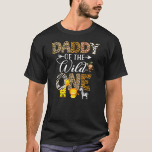 Papa van de dierentuin Wild One Birthday Safari T-shirt