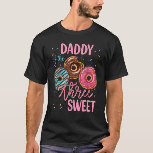 Papa van de driedaagse Donut Birthday party T-shirt