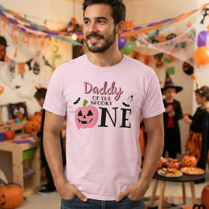 Papa van de enge jarige verjaardag Halloween 1e ve T-shirt