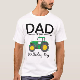 Papa van de familie van de 'Birthday Boy Tractor' T-shirt