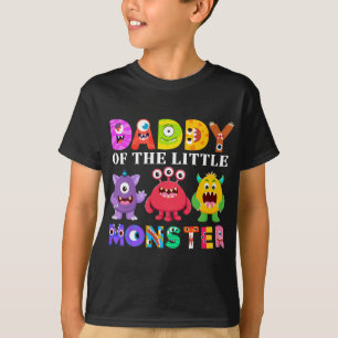 Papa van de familie van de kleine Monster Birthday T-shirt