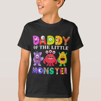 Papa van de familie van de kleine Monster Birthday T-shirt