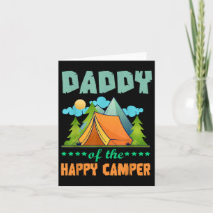 Papa van de gelukkige camper 1e verjaardag Camping Kaart