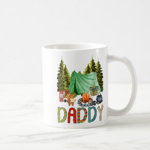 Papa van de gelukkige kampeerder 1e verjaardag bee koffiemok