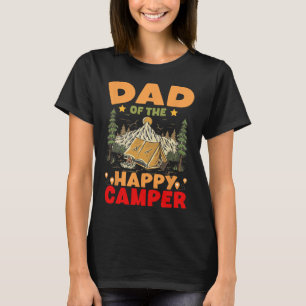 Papa van de gelukkige kampeerder Eerste verjaardag T-shirt