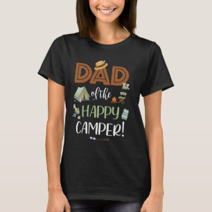 Papa van de Happy Camper Eerste Verjaardag Camping T-shirt