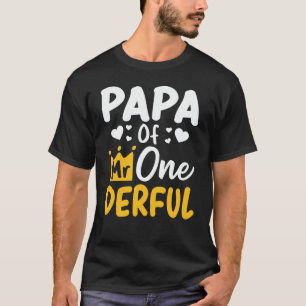 Papa van de heer Onederful 1st Birthday Party Matc T-shirt