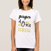 Papa van de heer Onederful Funny 1st Birthday T-Sh T-shirt (Voorkant)