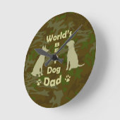 Papa van de Hond van de wereld de Beste Ronde Klok (Hoek)