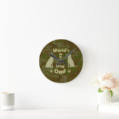 Papa van de Hond van de wereld de Beste Ronde Klok (Huis)
