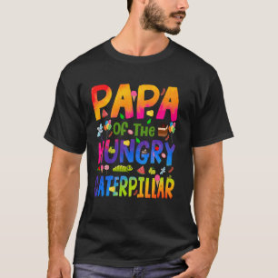Papa van de hongerige rups Cute 1e verjaardag B T-shirt