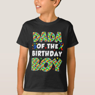Papa van de jarige jongen autisme bewustzijn puzze t-shirt