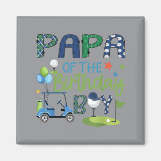 Papa van de jarige jongen hole in one golf sport magneet