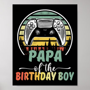 Papa van de jarige jongen videogamer bijpassende F Poster