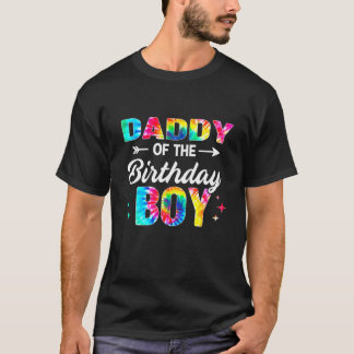 Papa van de jongen van de geboorte die de kleurfam t-shirt