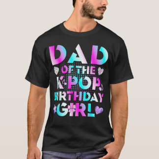 Papa van de K-Pop-verjaardagsmeisjes Koreaanse muz T-shirt