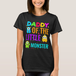 Papa van de kleine Monster Birthday Familie Monste T-shirt