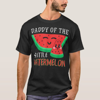 Papa van de Kleine Watermeloen Meloen Familie T-shirt