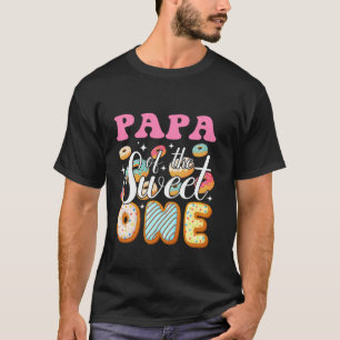 Papa van de lieve eerste verjaardag donutfeestje F T-shirt