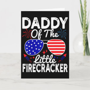 Papa van de Little Firecracker Grappige 4 juli Kaart