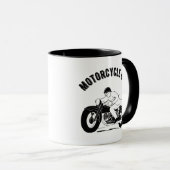 Papa van de motorfiets met  motor mok (Voorkant rechts)