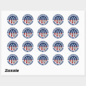 Papa van de Nationale Garde van het Proud Leger Ronde Sticker (Vel)