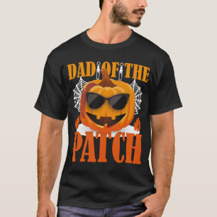 Papa van de Patch Grappige Halloween Vader Pompoen T-shirt