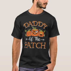 Papa van de Patch Pompoen Schattigste Grappige Hal T-shirt