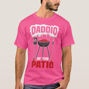 Papa van de patio Grappige BBQ Grillmaster Pa T-shirt