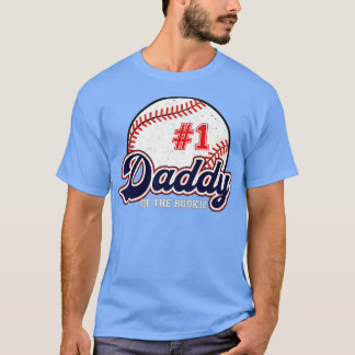 Papa van de Rookie Rookie van het Jaar Baseball P T-shirt