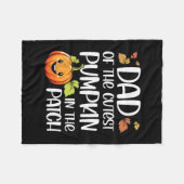Papa van de schattigste pompoen in de patch Hallow Fleece Deken (Voorkant (Horizontaal))