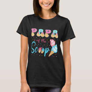 Papa van de Schep Ijsje Geslacht Reveal Baby T-shirt