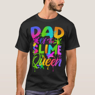 Papa van de slijmkoningin Verjaardag Familie Match T-shirt