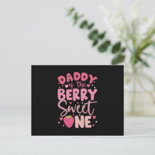 Papa van de super lekkere bessen strawberry verjaa briefkaart