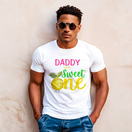 Papa van de Sweet een roze limonade feest T-shirt