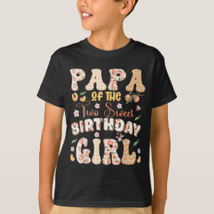 Papa van de twee lieve 2 jaar wordende meisje perz t-shirt