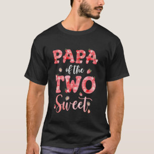 Papa van de twee Sweet Berry tweede verjaardag Str T-shirt