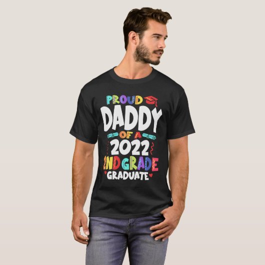 Papa van de tweede rang van 2022 Afstuderen T-shirt (Voorkant volledig)