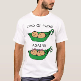 Papa van de tweeling weer t-shirt