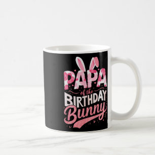 Papa van de verjaardag Bunny Family Matching Party Koffiemok